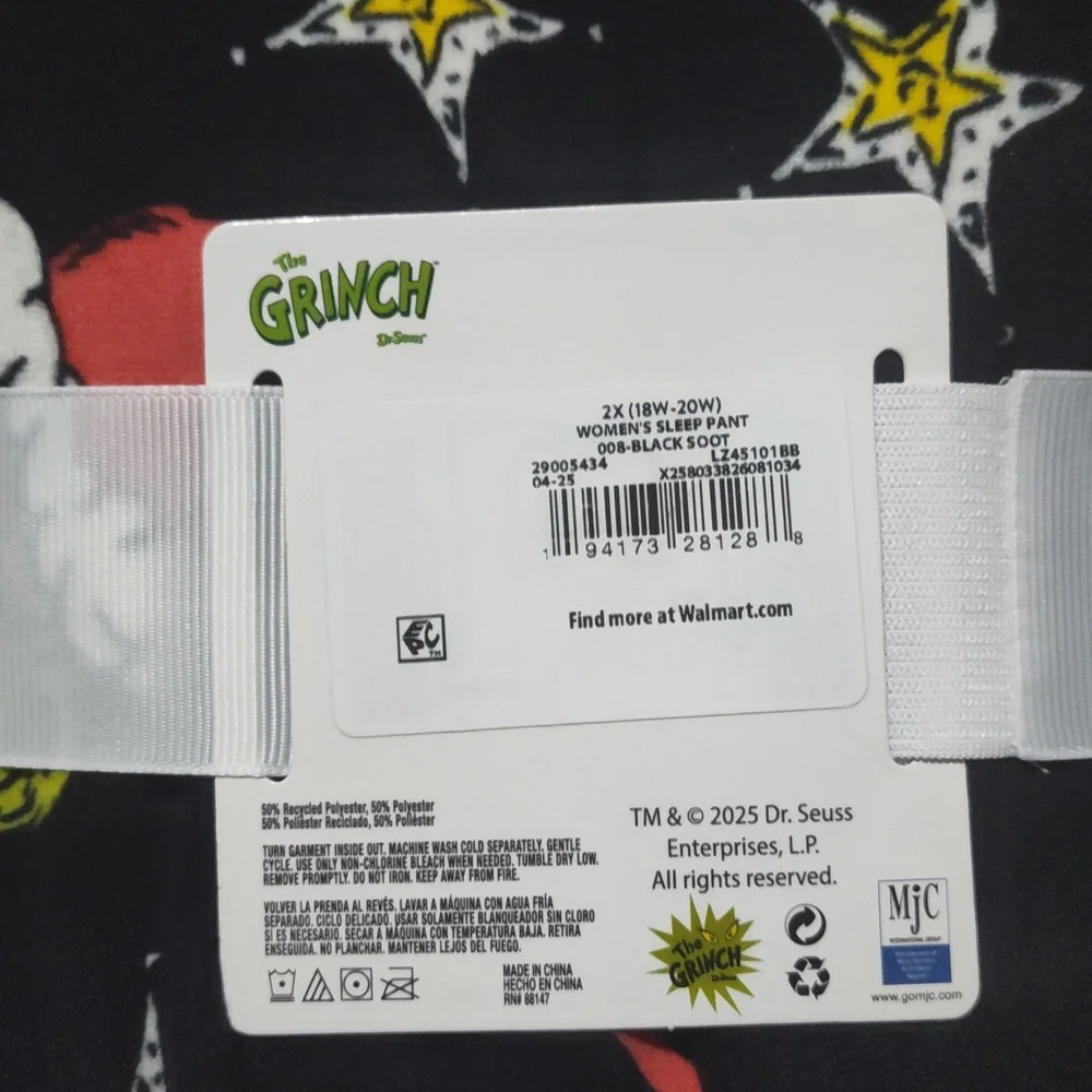 The Grinch Women's Black Sleep Pants - Picture 3 of 6